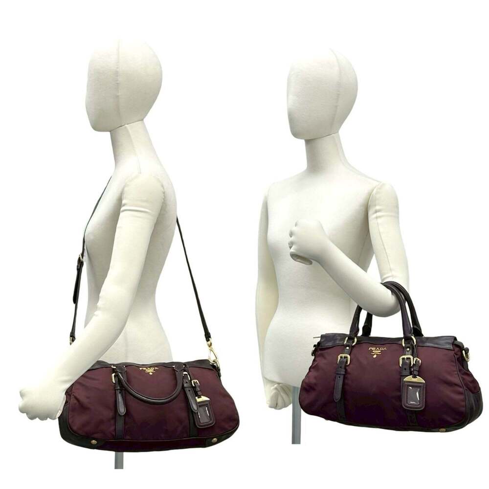 PRADA Red Leather Shoulder Bag - Picture 2 of 10